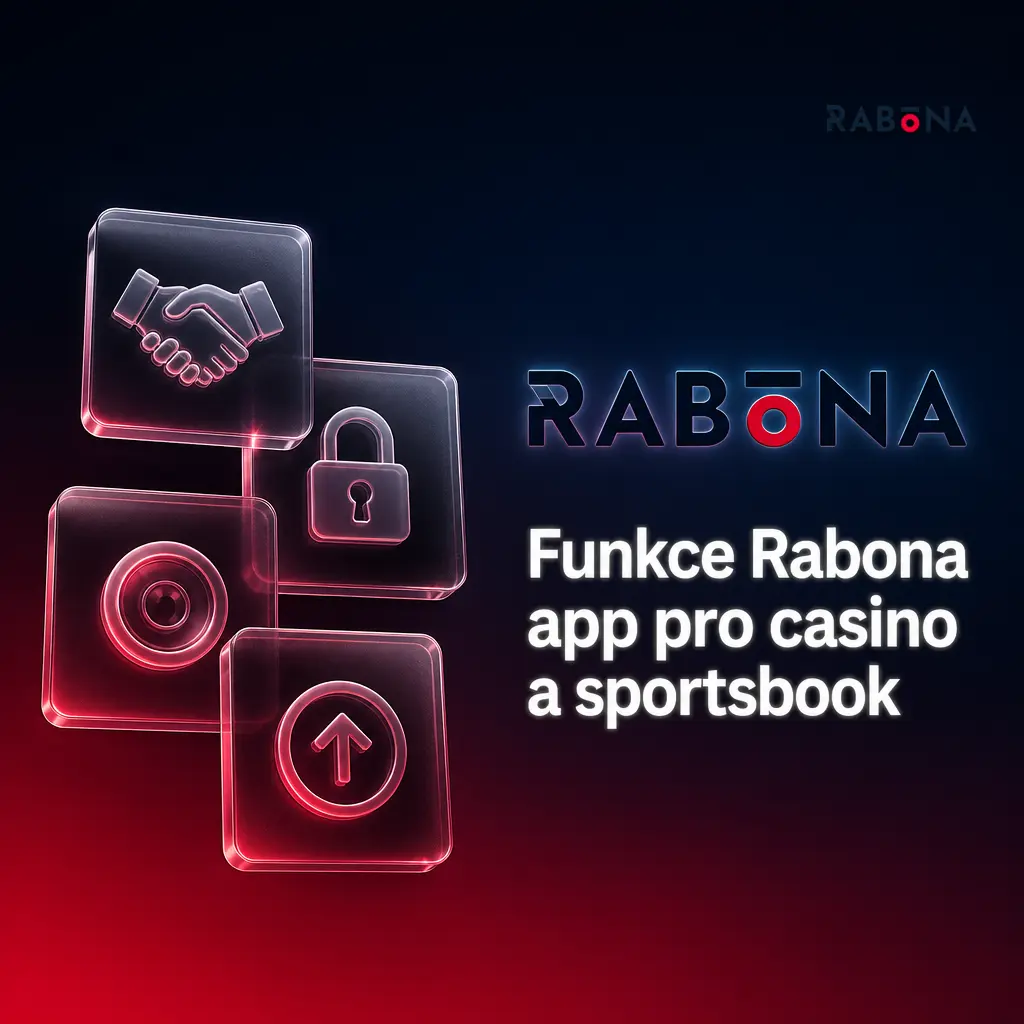 Funkce aplikace Rabona: sportovní sázení, nabídka kasina, živé kasino, pokladna a profil účtu