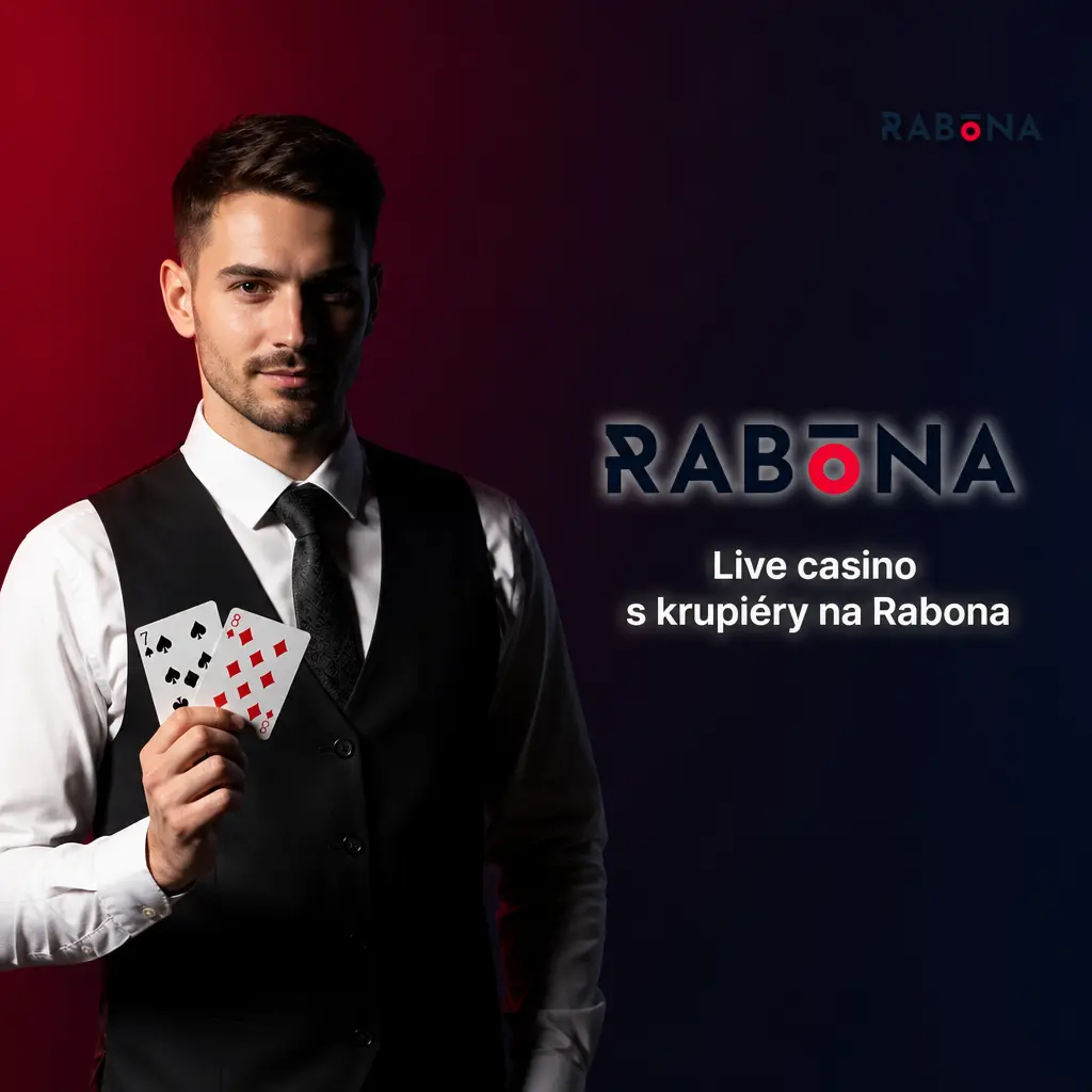 Live casino Rabona s krupiéry, ruletou, blackjackem, baccaratem a game show v přímém přenosu