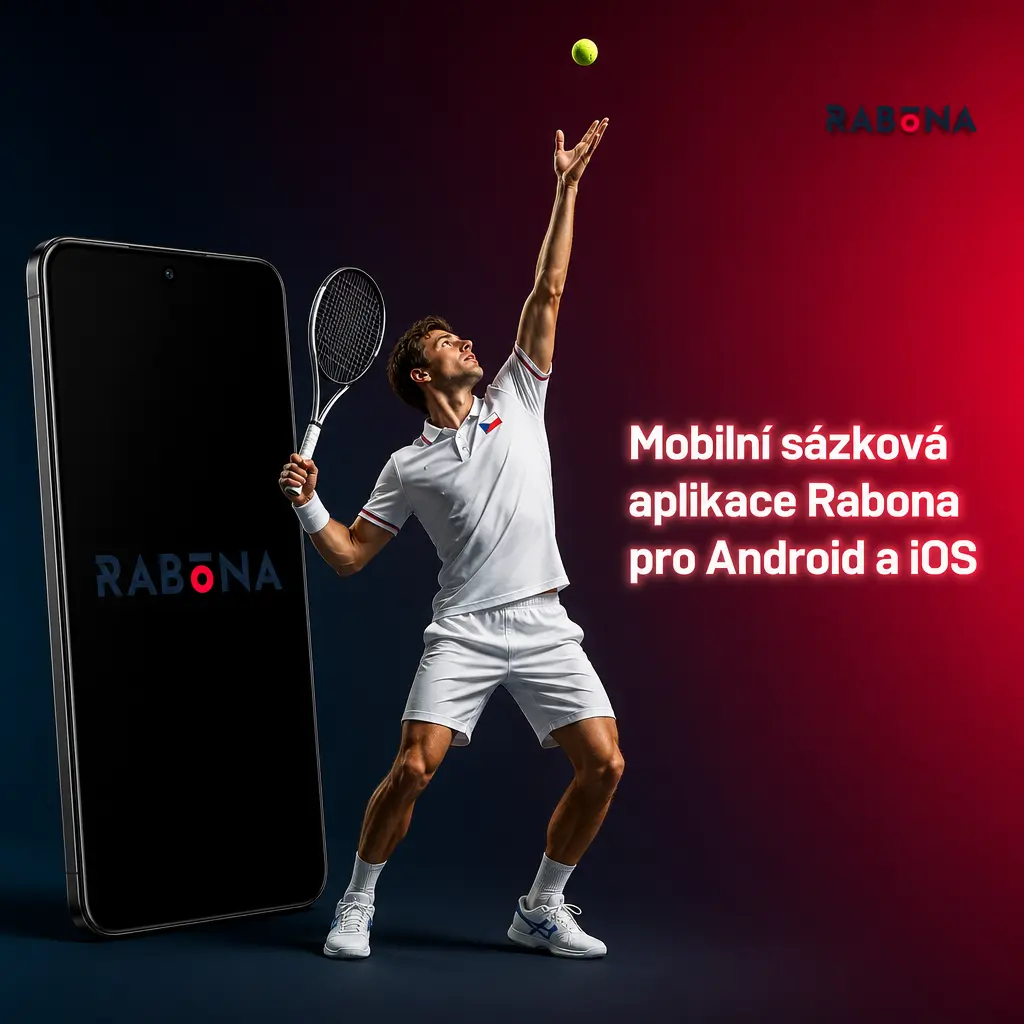 Mobilní web Rabona pro Android a iOS se sázkovým tiketem, live kurzy a kasinem v prohlížeči
