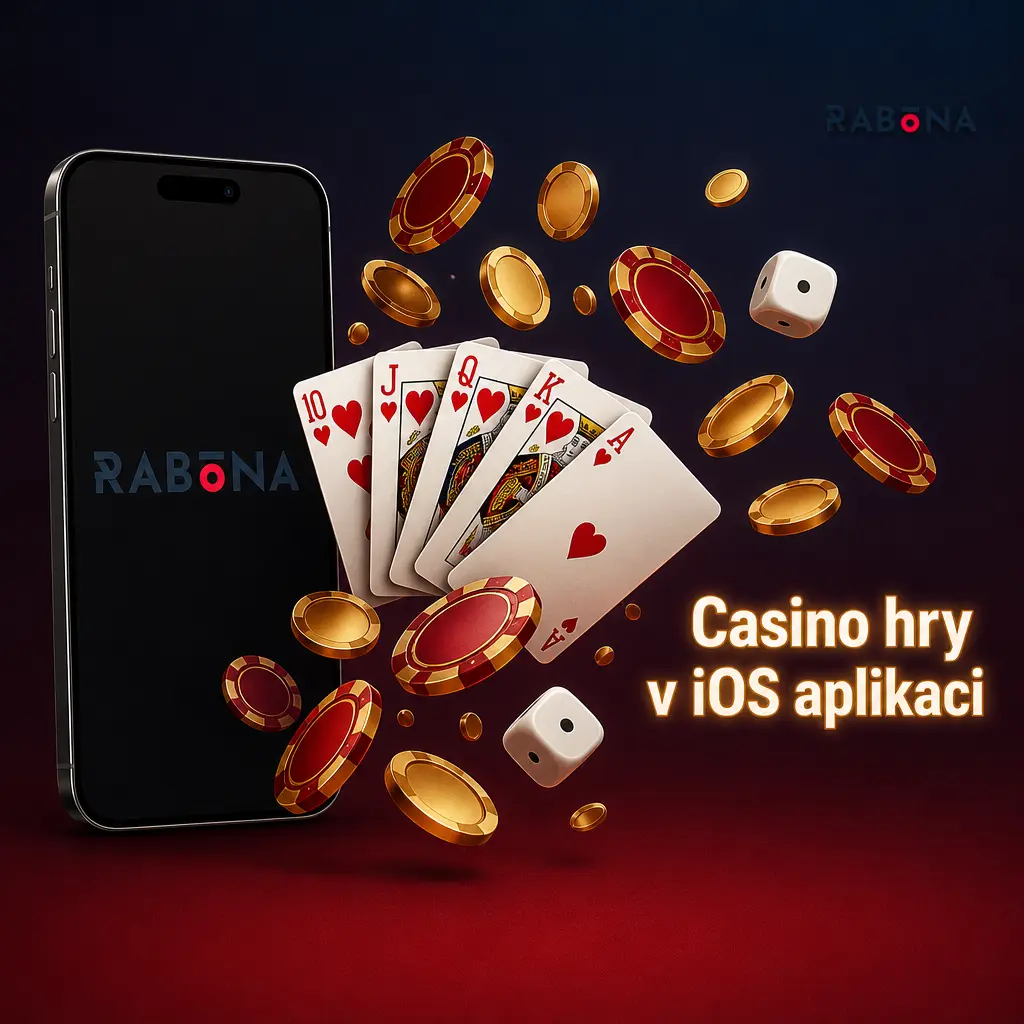 Casino hry v iOS aplikaci s automaty, stolními hrami, live casinem a vyhledáváním titulů