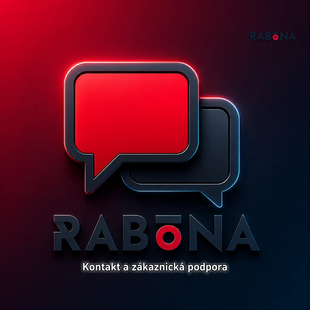 Zákaznická podpora Rabona 24/7 přes živý chat, e-mail, formulář a centrum nápovědy