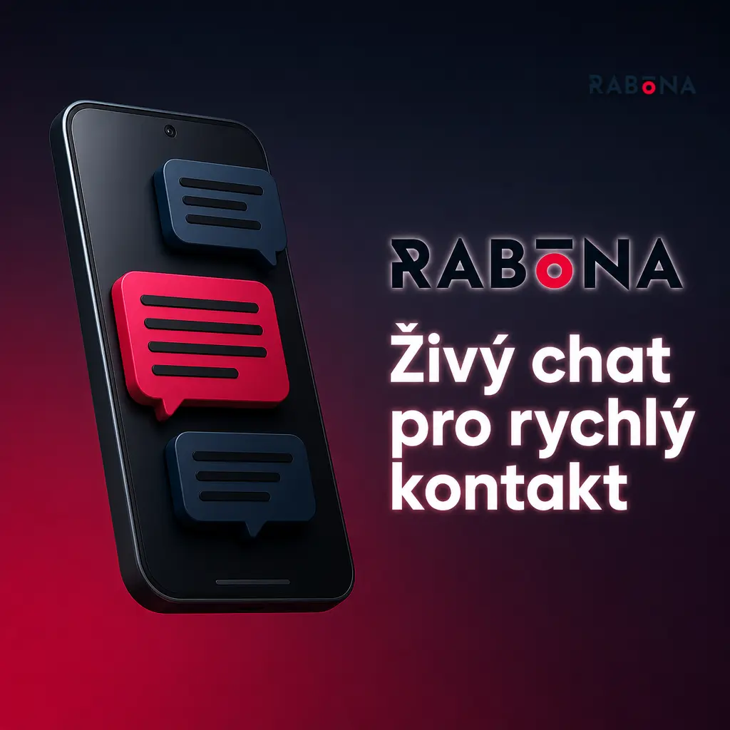 Živý chat podpory Rabona pro rychlé dotazy k účtu, platbám, ověření a přihlášení